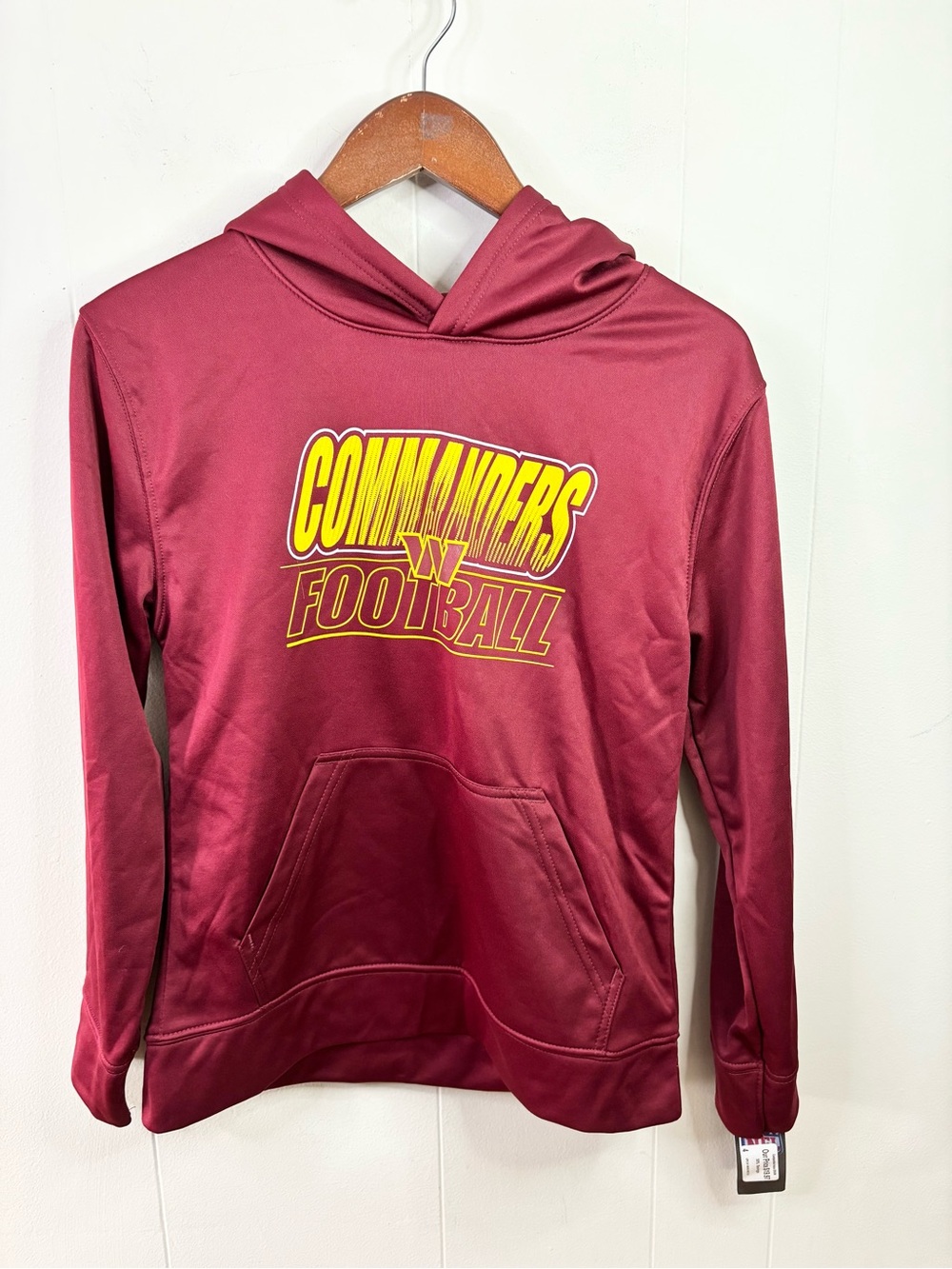 Washington Commanders pullover hooded sweatshirt kids youth size M 10/12 new NFL